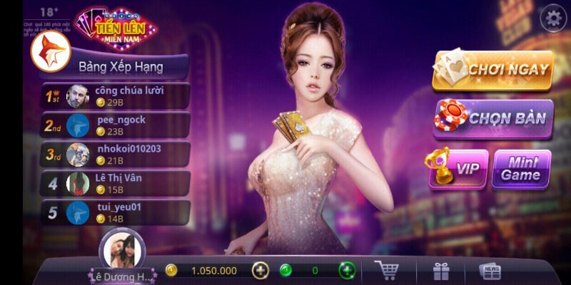 Game bài Zingplay tiến lên miền Nam cực hot